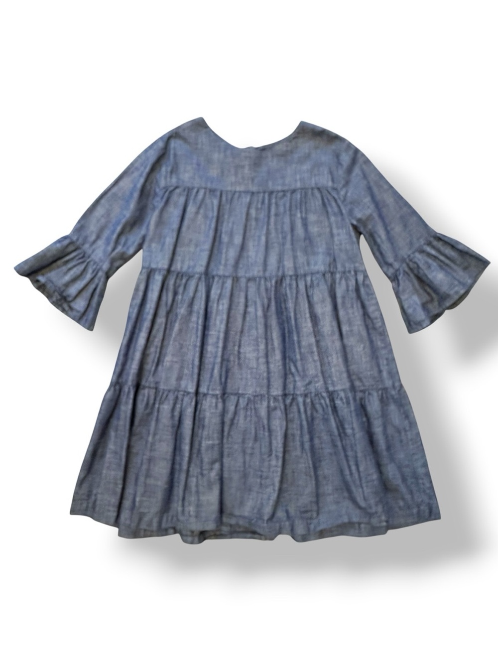 Gymboree | Tiered Chambray Sparkle Shift Dress (10)